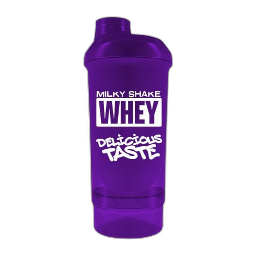 6PAK Milky Shake Whey Shaker - 500 ml + 150 ml.