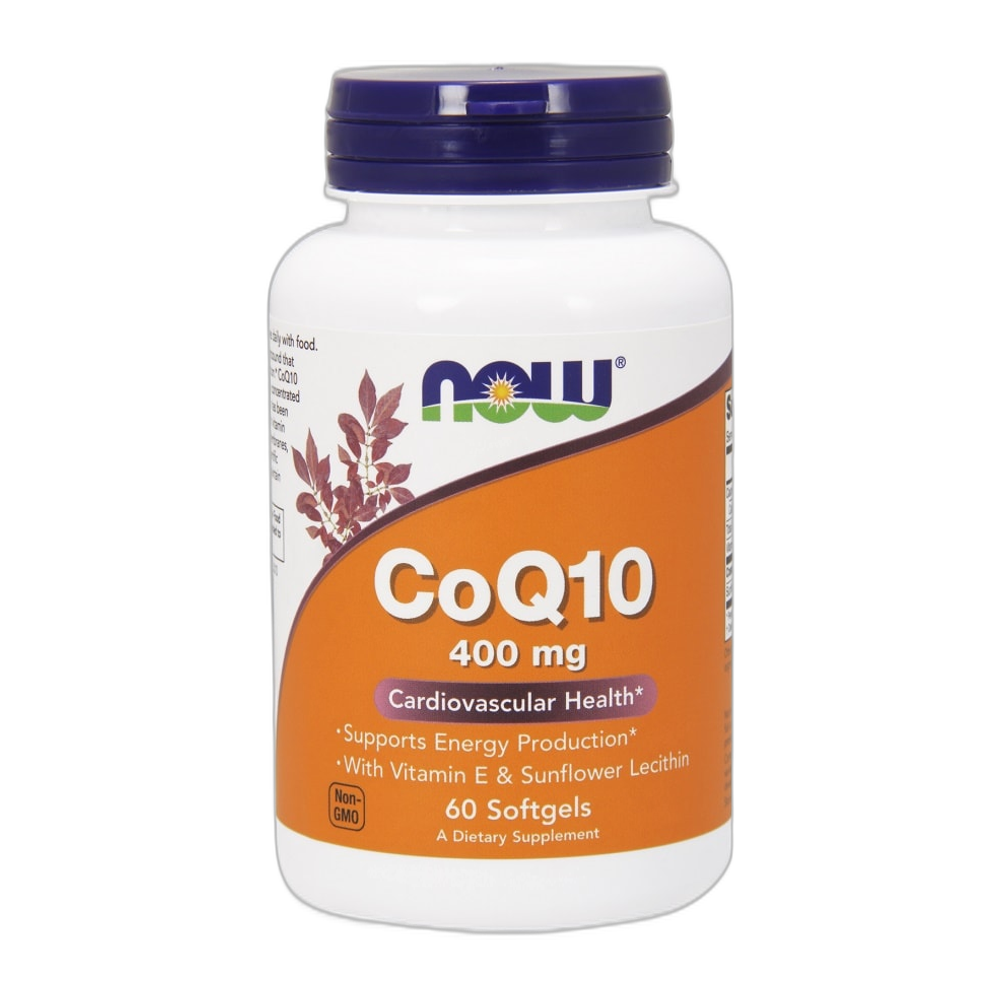 NOW Foods CoQ10 with Lecithin & Vitamin E, 400mg - 60 softgels