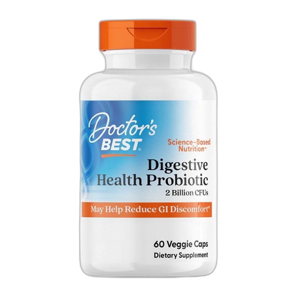 Doctor's Best Digestive Health Probiotic 2 Billion with LactoSpore - 60 vcaps