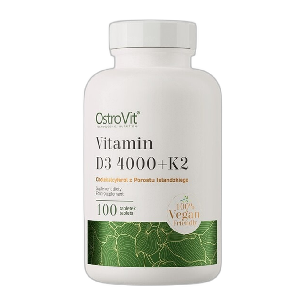 OstroVit Vitamin D3 4000 + K2 Vegan - 100 tabs