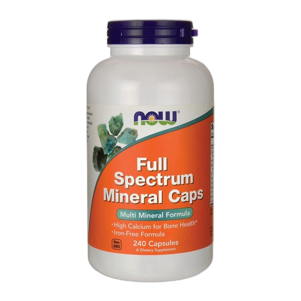 NOW Foods Full Spectrum Minerals, Iron-Free - 240 caps