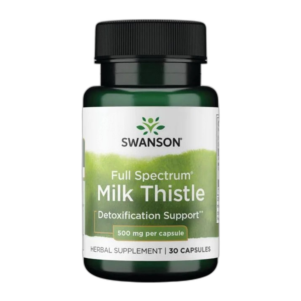 Swanson Full Spectrum Milk Thistle, 500mg - 30 caps