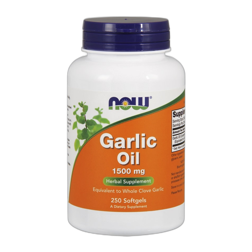NOW Foods Garlic Oil, 1500mg - 250 softgels