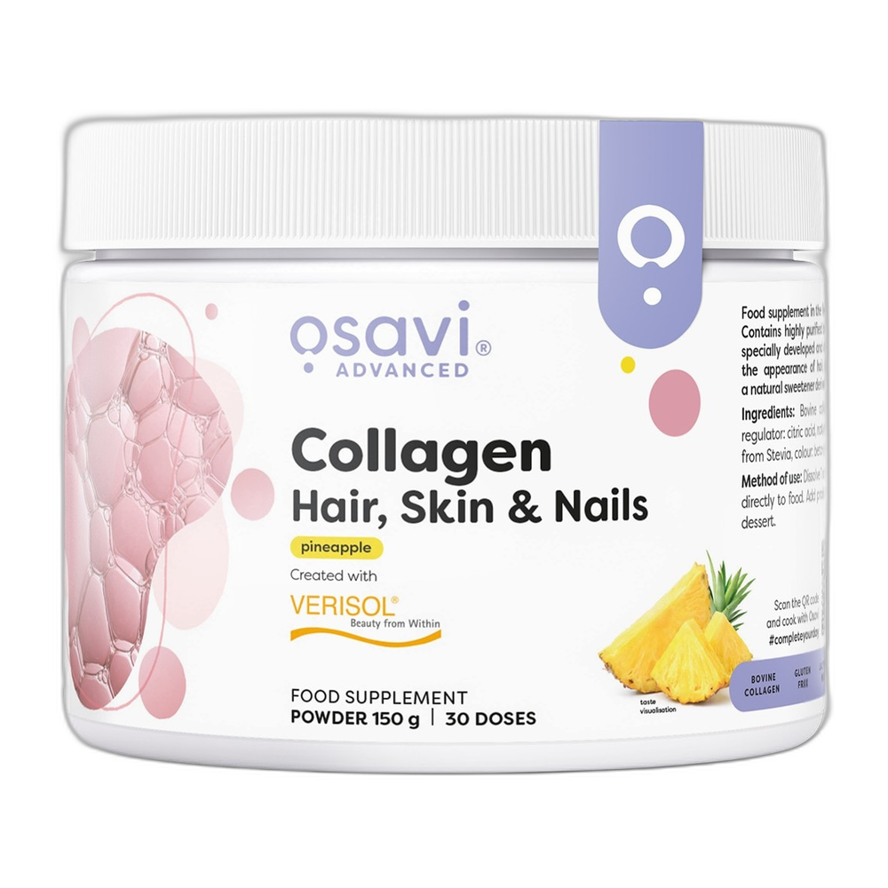 Osavi Collagen Peptides (Hair Skin & Nails), Pineapple - 150g