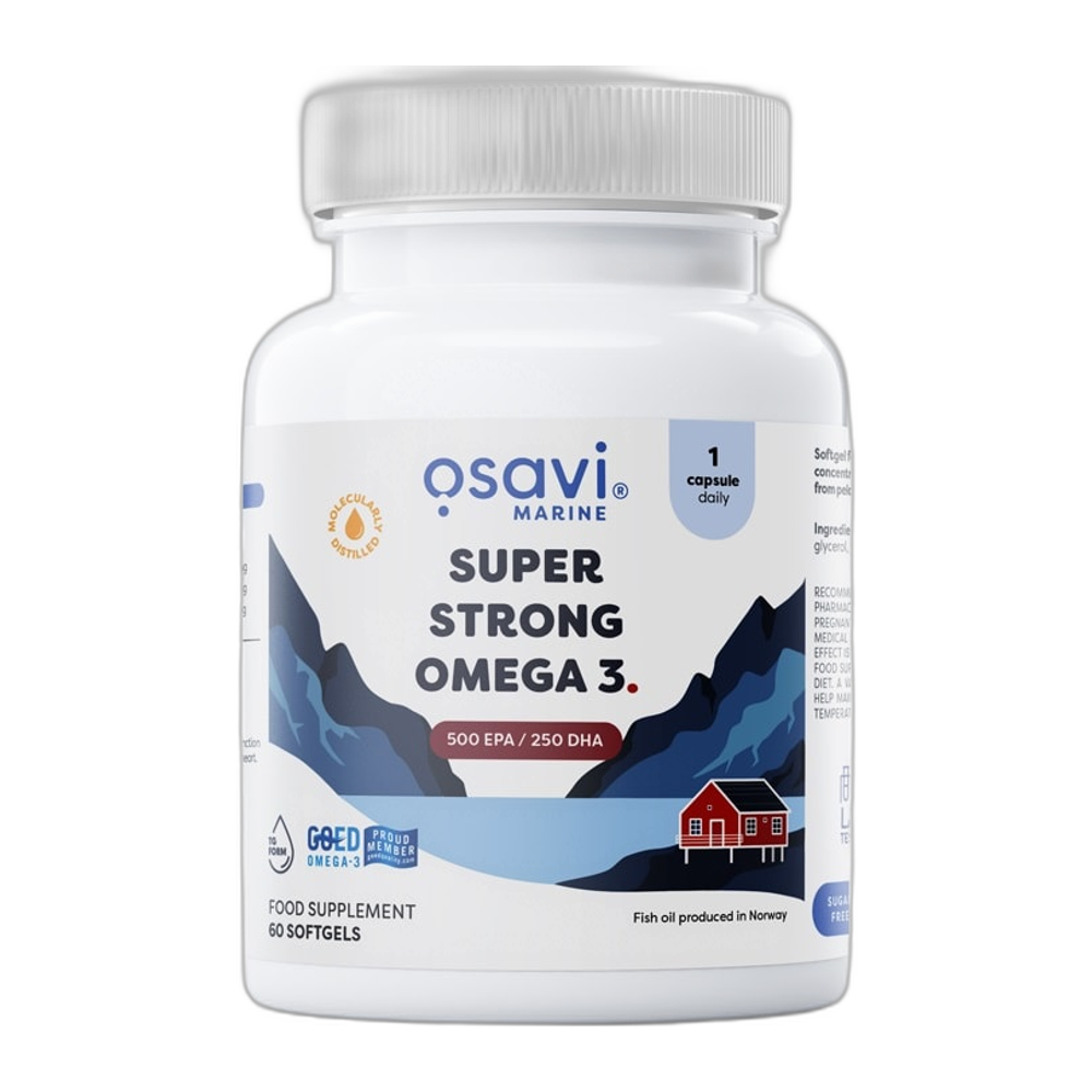 Osavi Super Strong Omega 3, 500 EPA / 250 DHA - 60 softgels