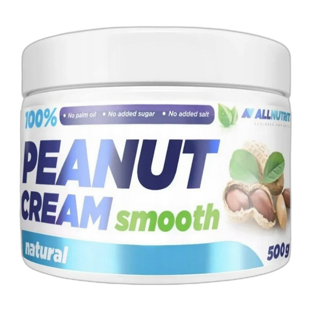 Allnutrition 100% Peanut Cream, Smooth - 500g