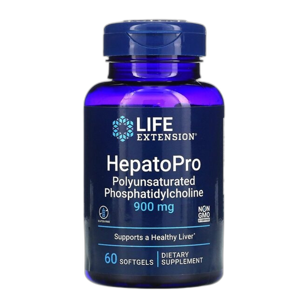 Life Extension HepatoPro Polyunsaturated Phosphatidylcholine, 900mg - 60 softgels