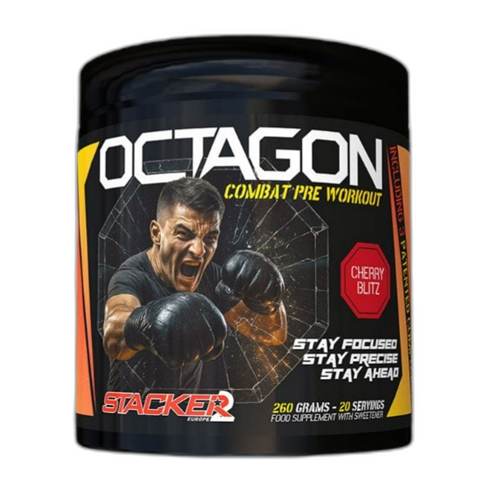 Stacker2 Europe Octagon Pre Workout, Cherry Blitz - 260g