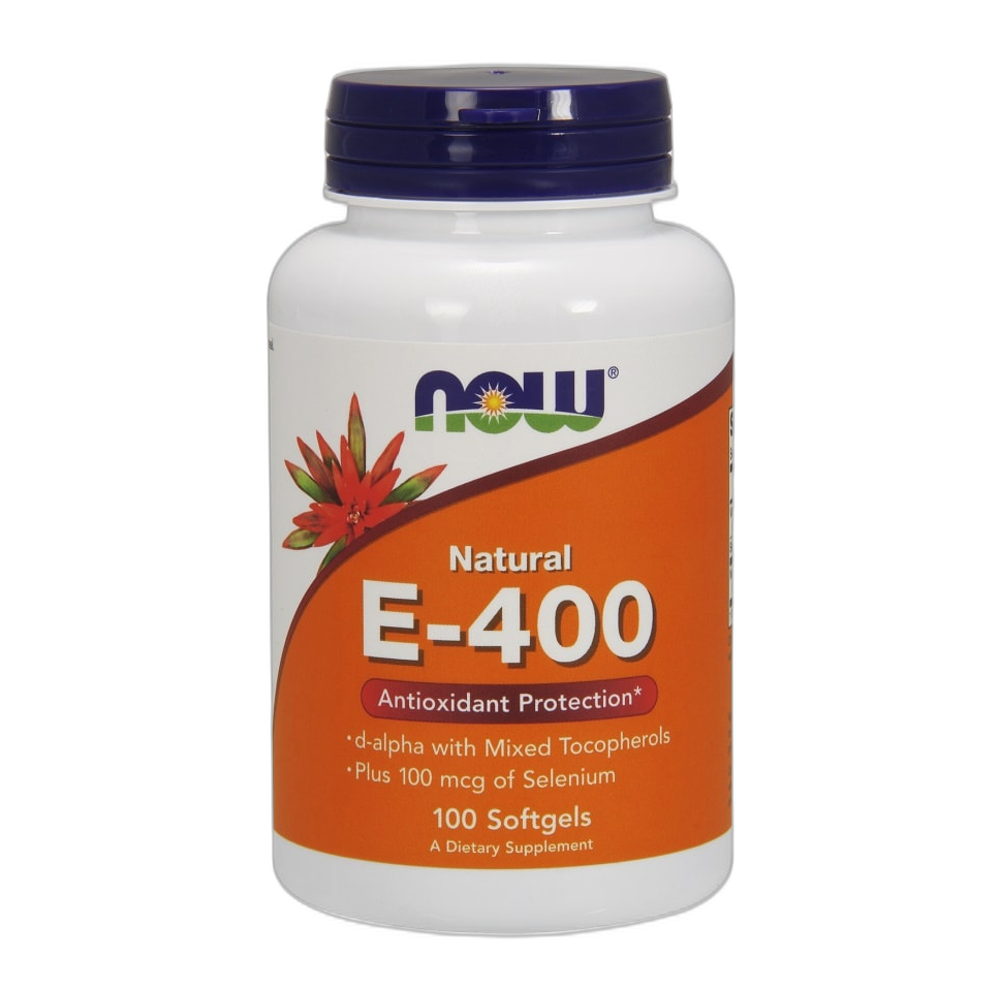 NOW Foods Vitamin E-400 IU with Selenium - 100 softgels