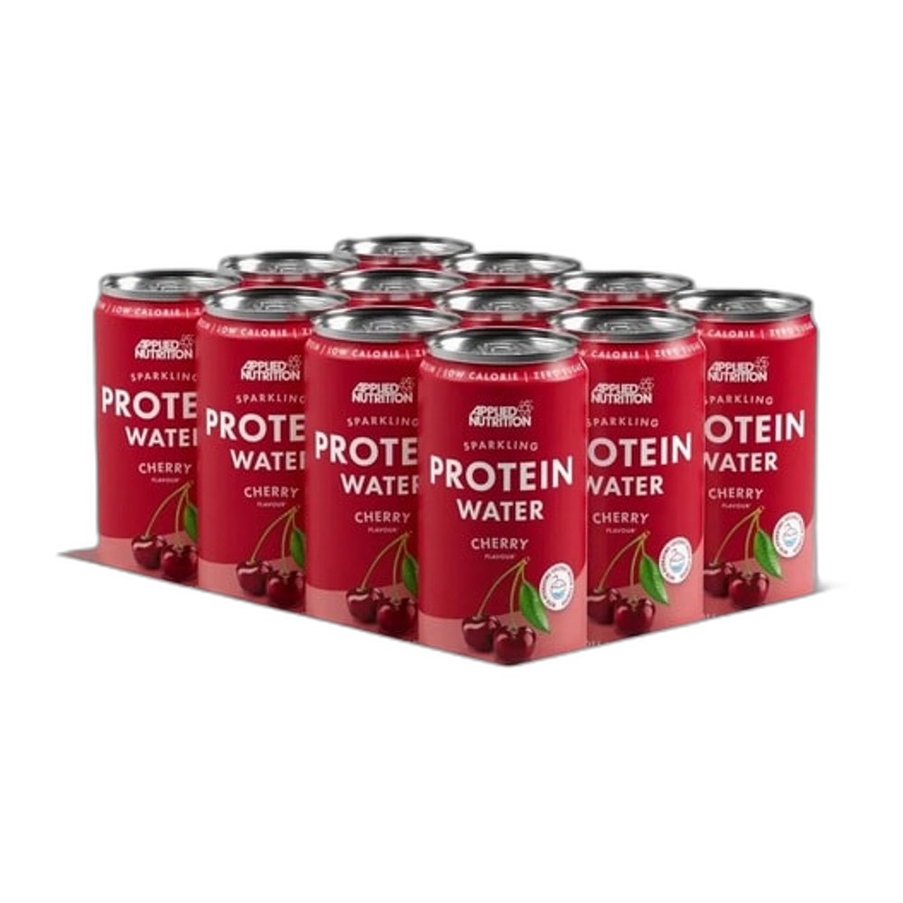 Applied Nutrition Sparkling Protein Water, Cherry - 12 x 330 ml.