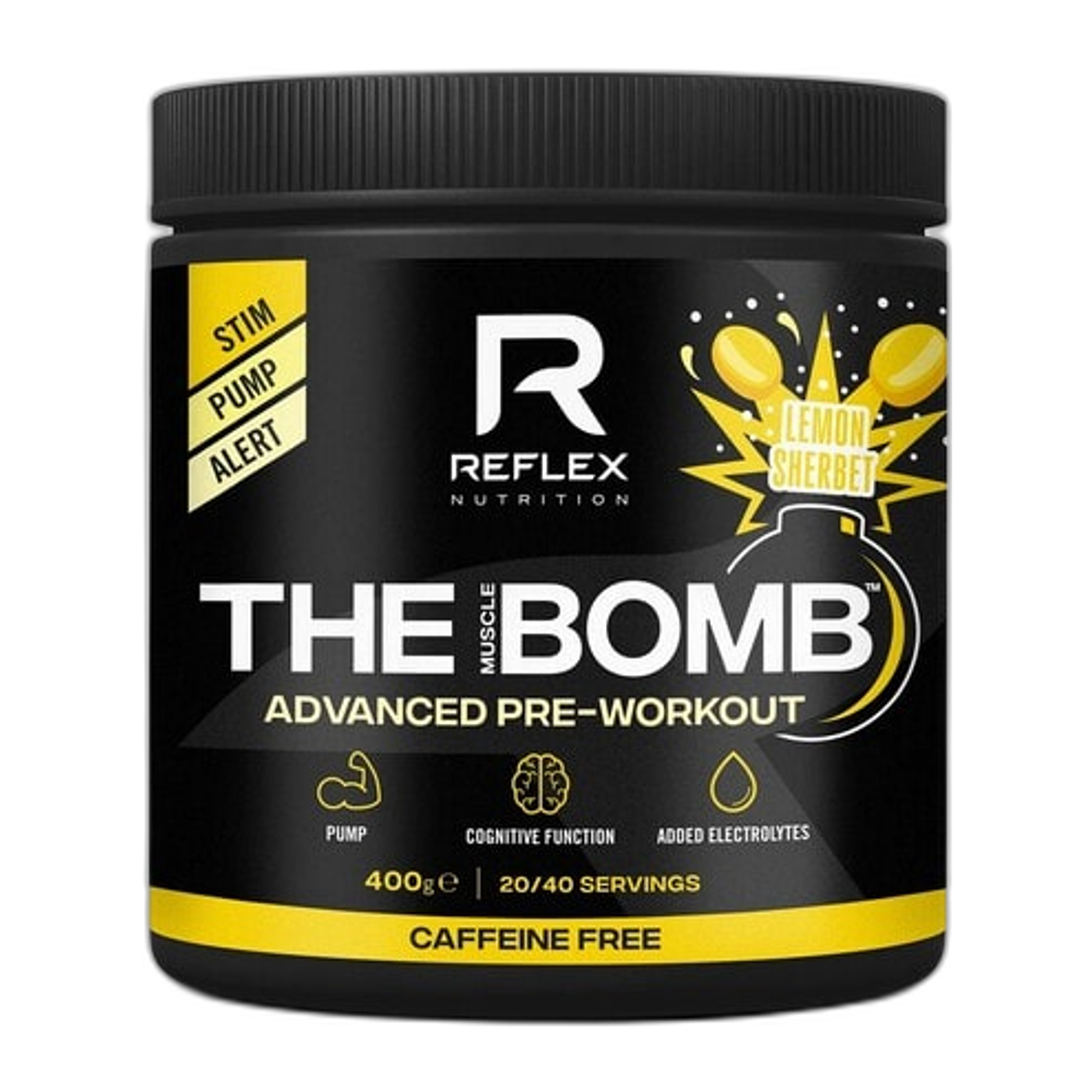 Reflex Nutrition The Muscle Bomb Caffeine Free, Lemon Sherbet - 400g