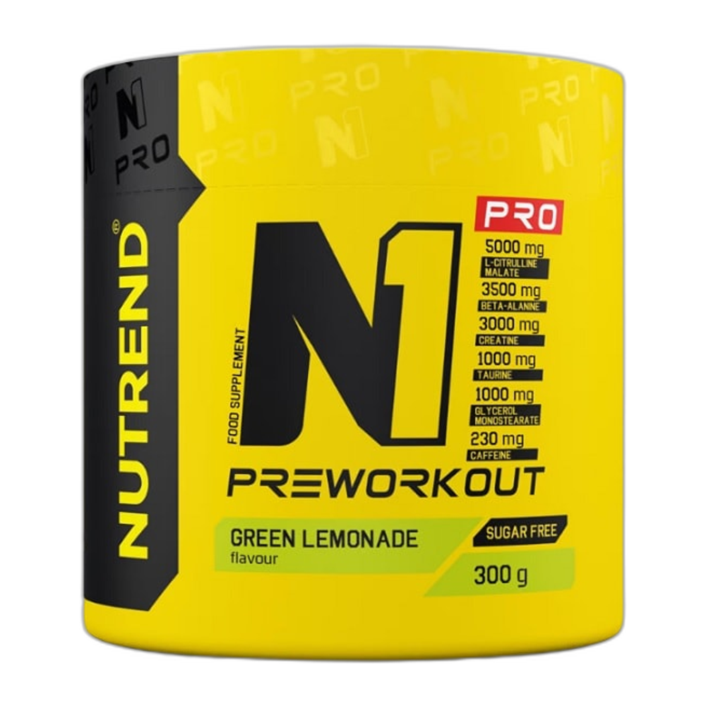 Nutrend N1 Pro Pre-Workout, Green Lemonade - 300g