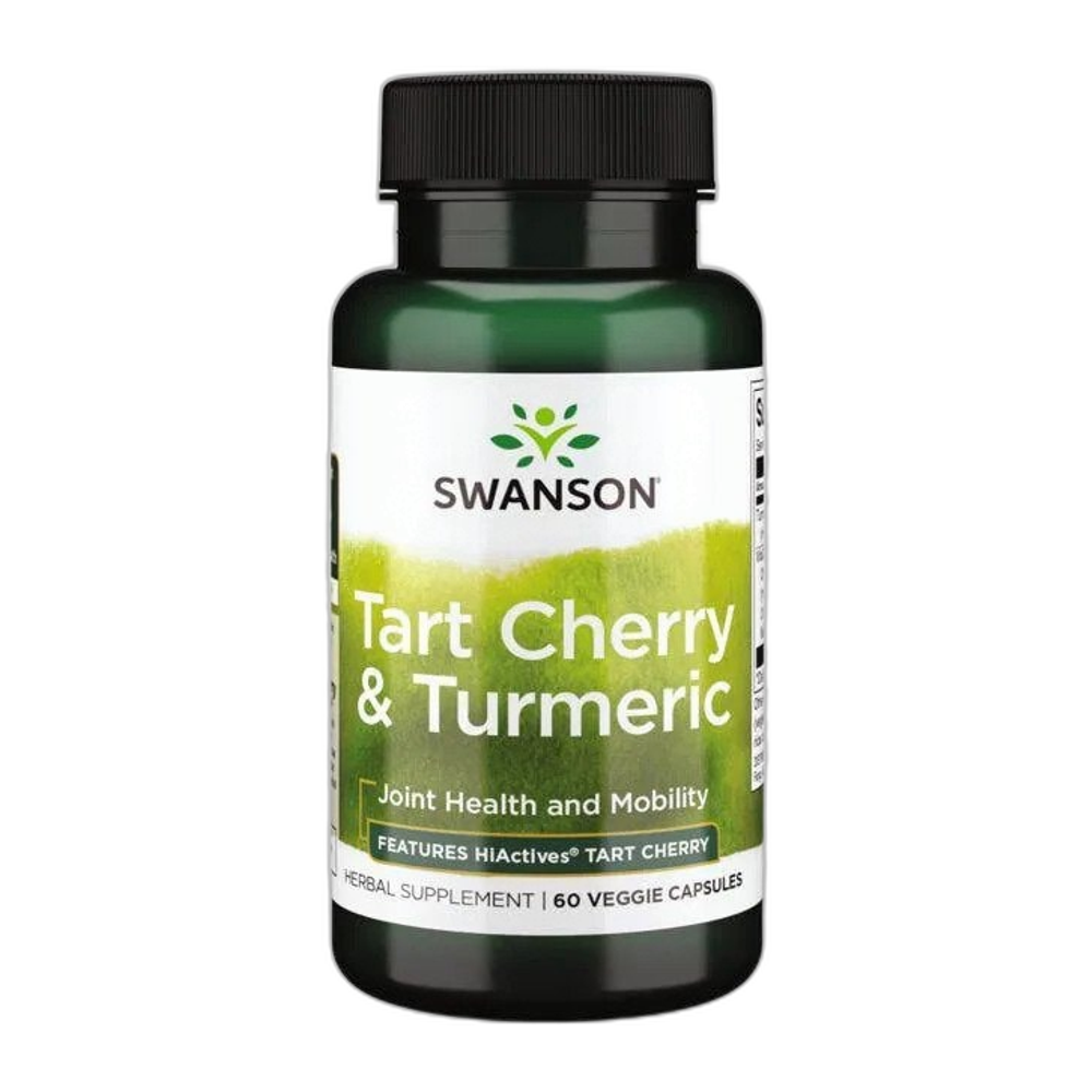 Swanson Tart Cherry & Turmeric - 60 vcaps