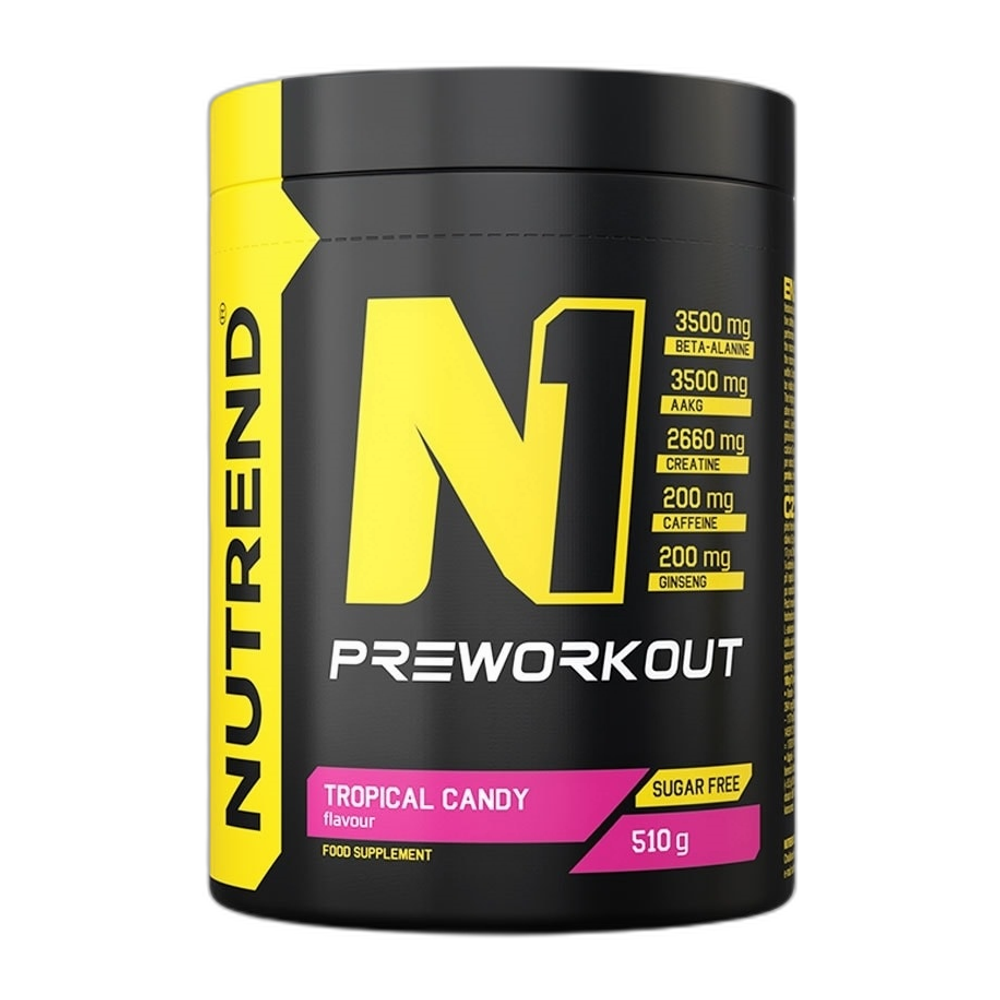 Nutrend N1 Pre-Workout, Tropical Candy - 510g