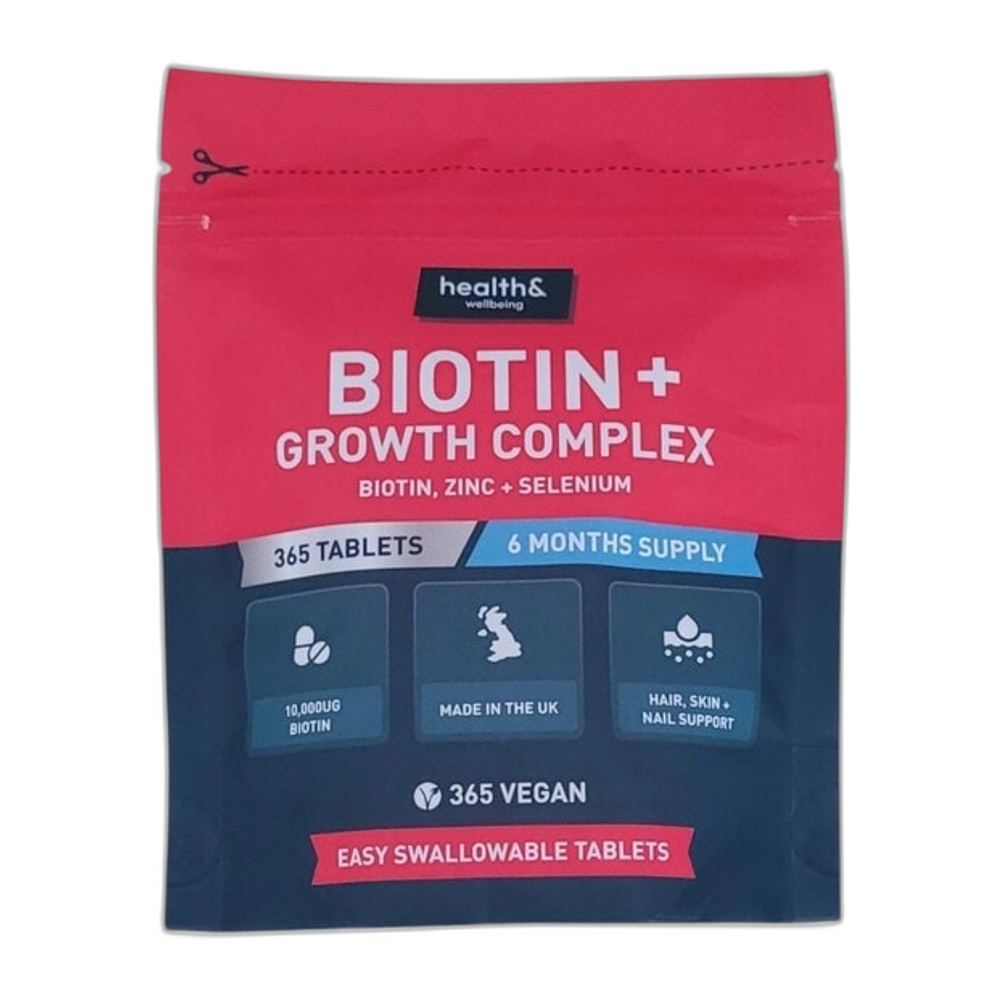 Health&Wellbeing Biotin+ Growth Complex - 365 tabs