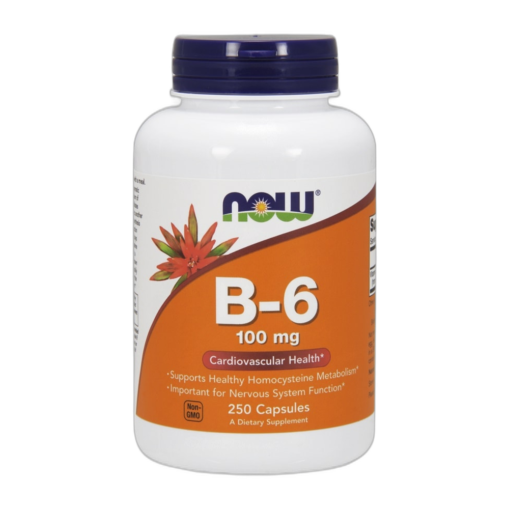NOW Foods Vitamin B-6, 100mg - 250 caps