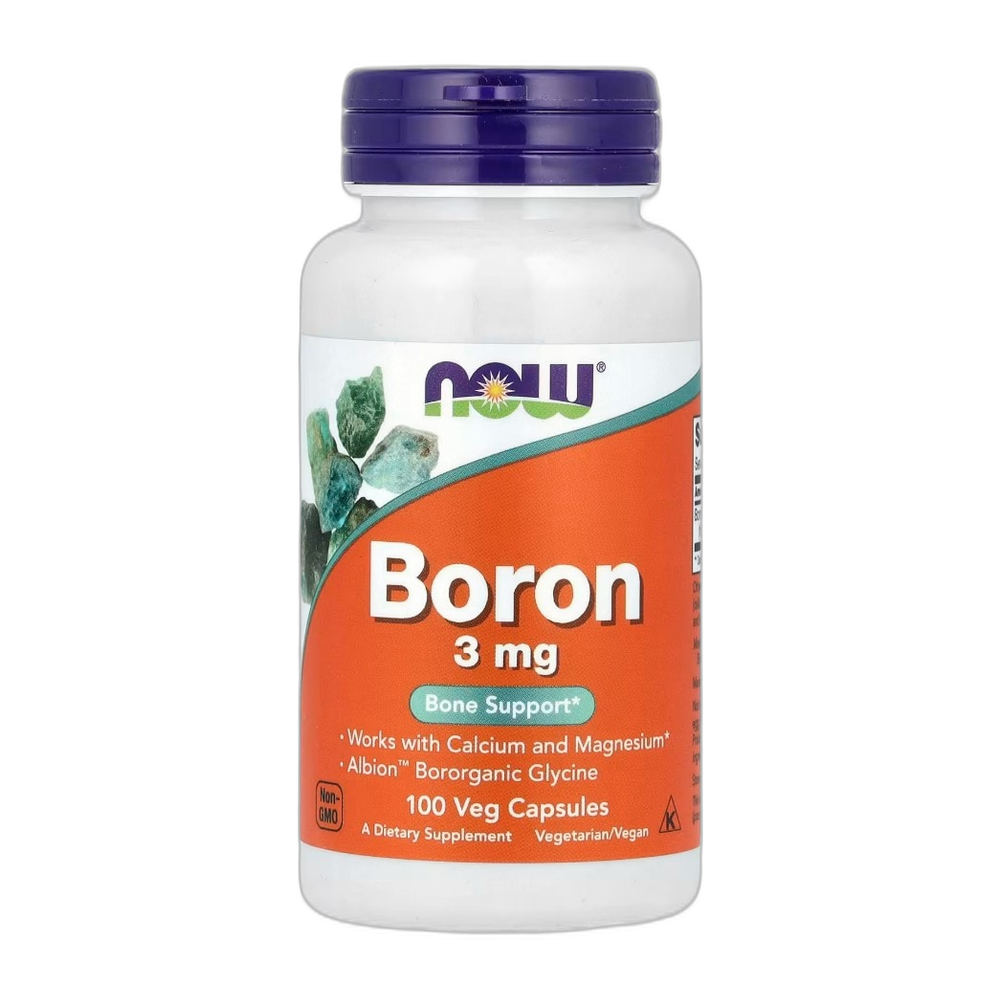 NOW Foods Boron, 3mg - 100 caps