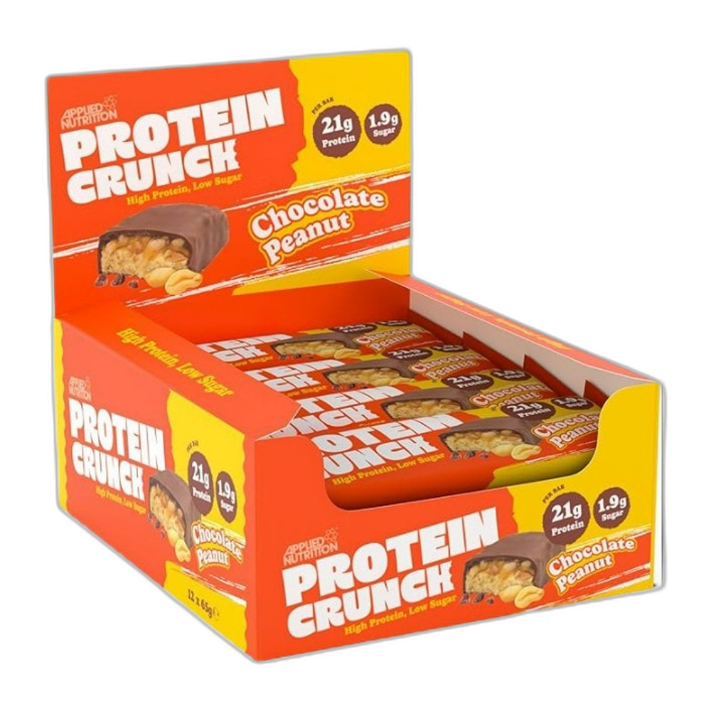 Applied Nutrition Applied Protein Crunch Bar, Milk Chocolate Peanut - 12 x 65g