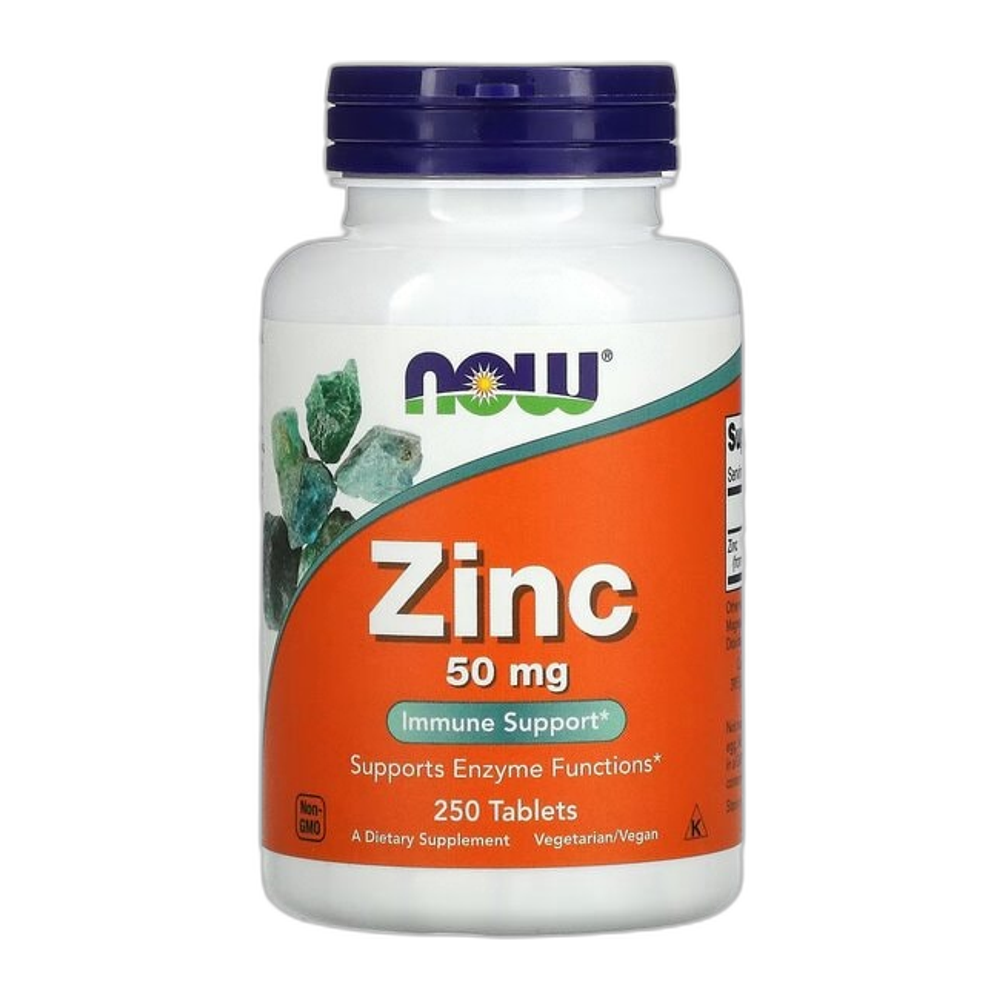 NOW Foods Zinc, 50mg - 250 tabs