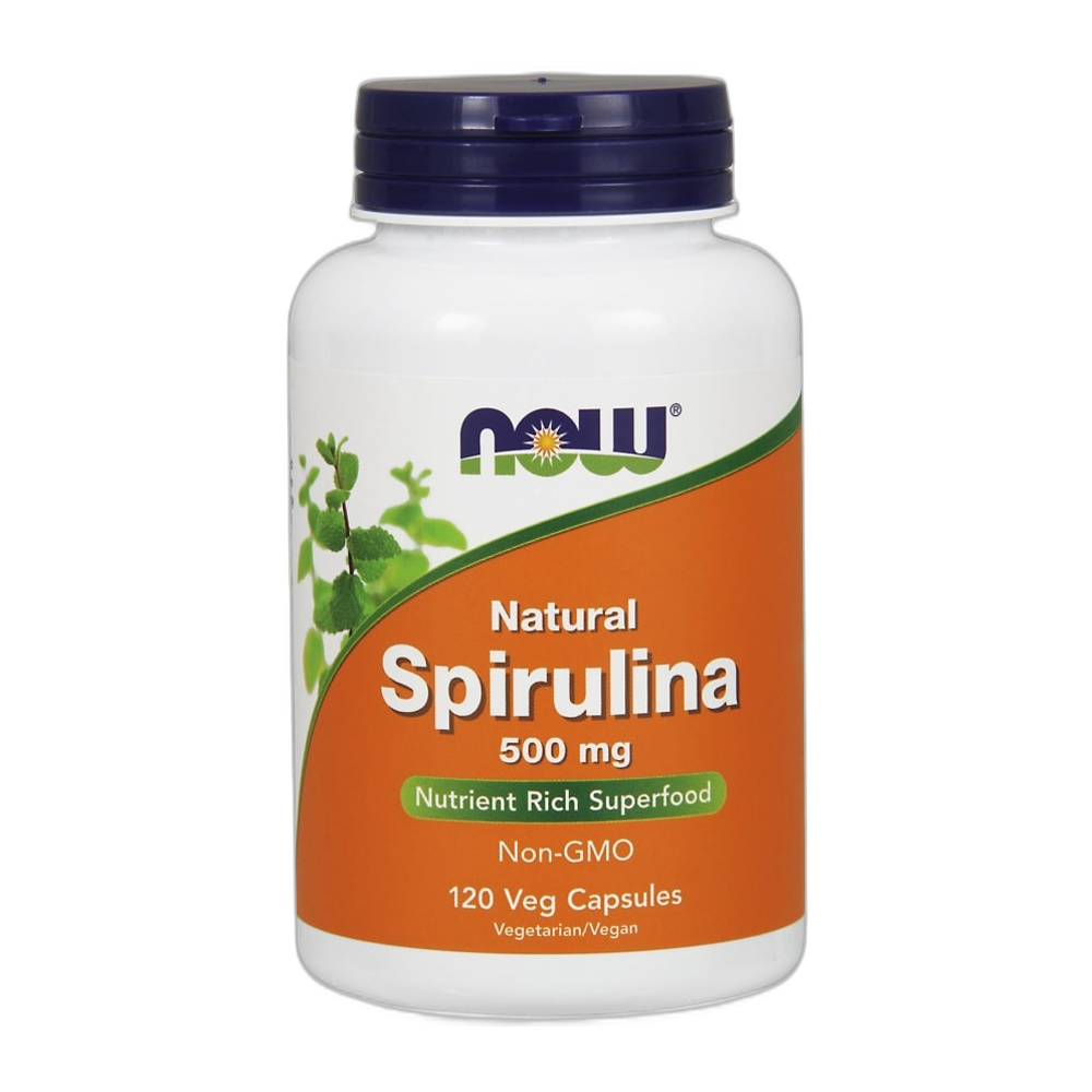 NOW Foods Spirulina - Natural, 500mg - 120 vcaps