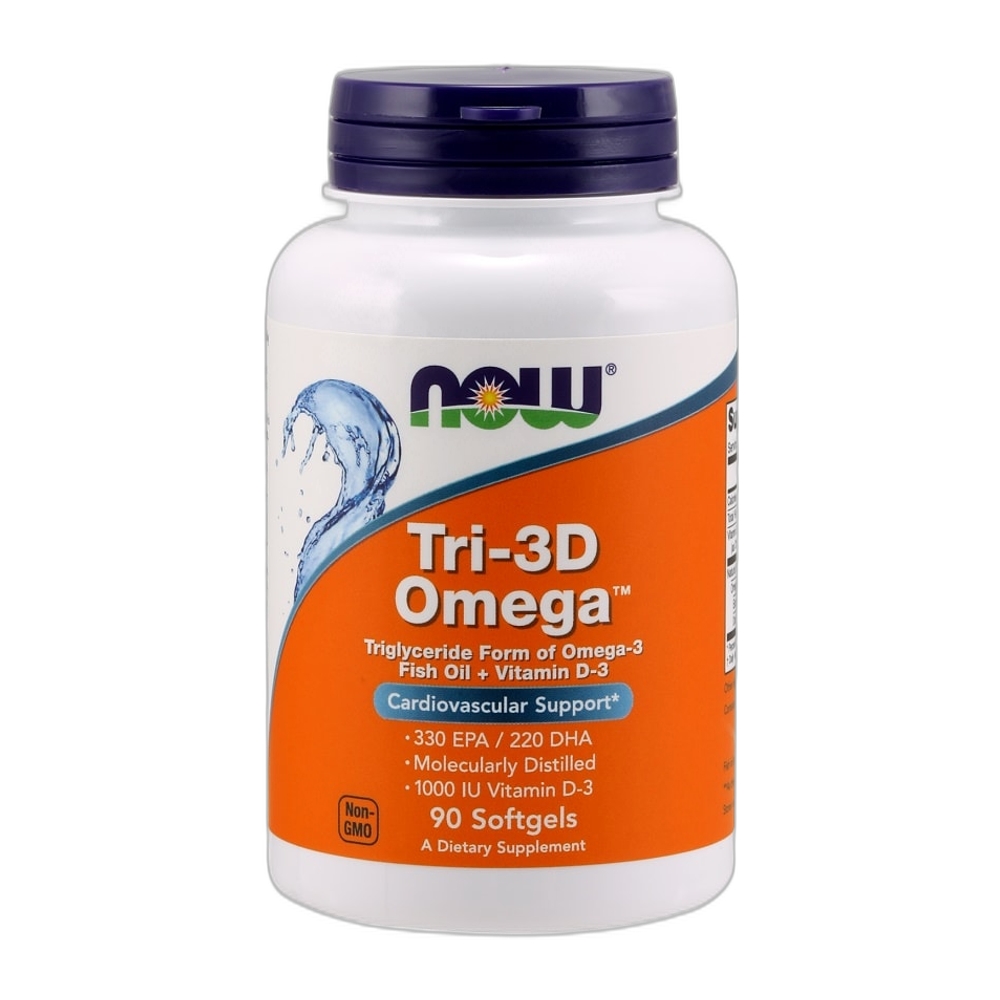 NOW Foods Tri-3D Omega - 90 softgels