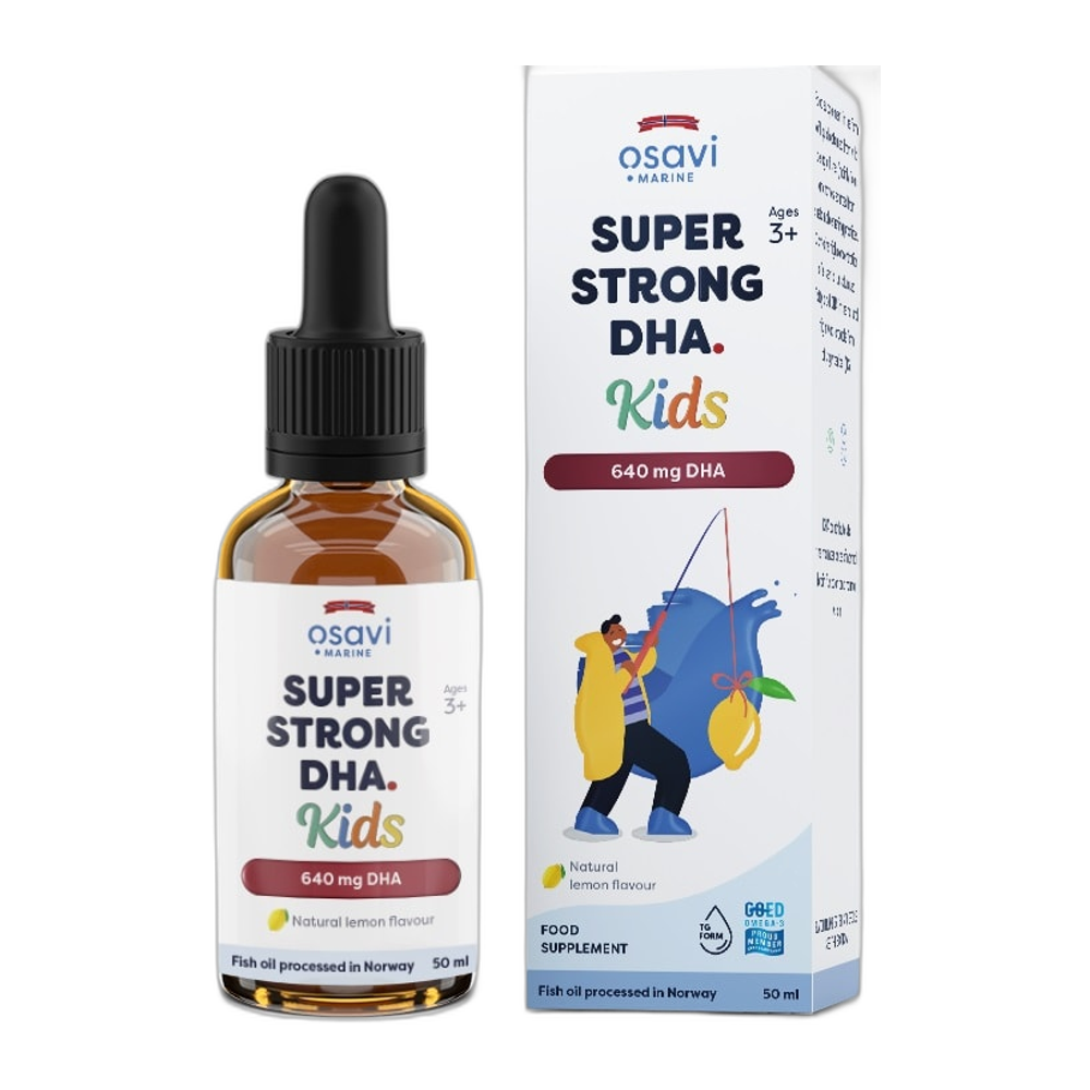 Osavi Super Strong DHA Kids, 640mg DHA (Lemon) - 50 ml.