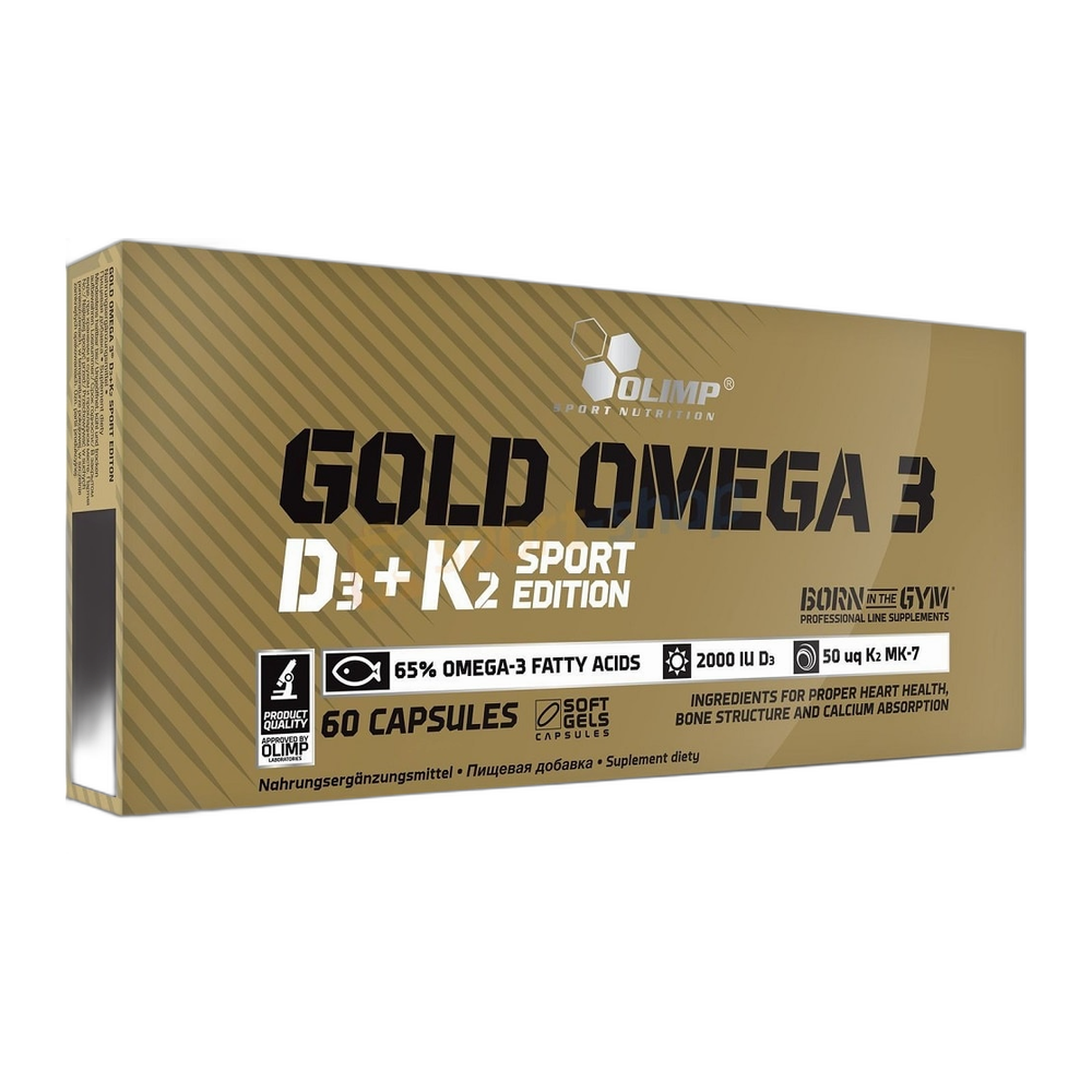 Olimp Nutrition Gold Omega 3 D3 + K2 Sport Edition - 60 caps