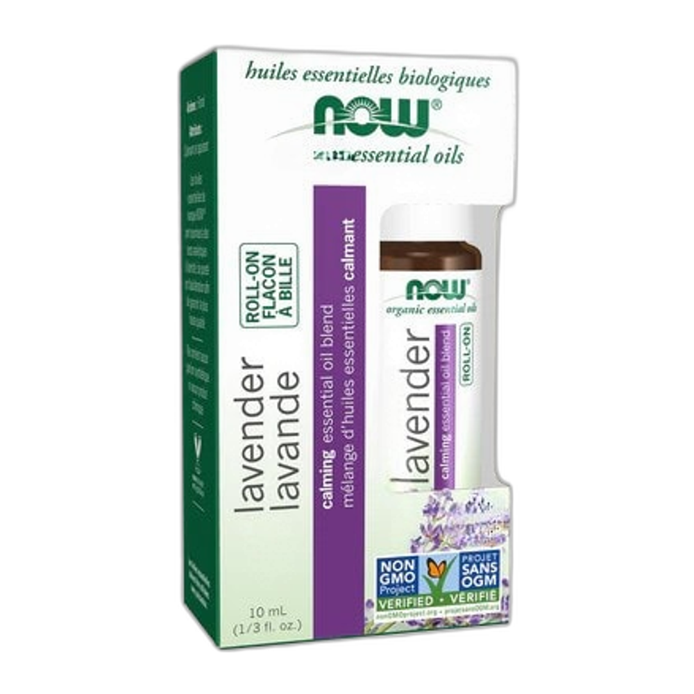 NOW Foods Essential Oil Roll-On, Lavender - 10 ml.