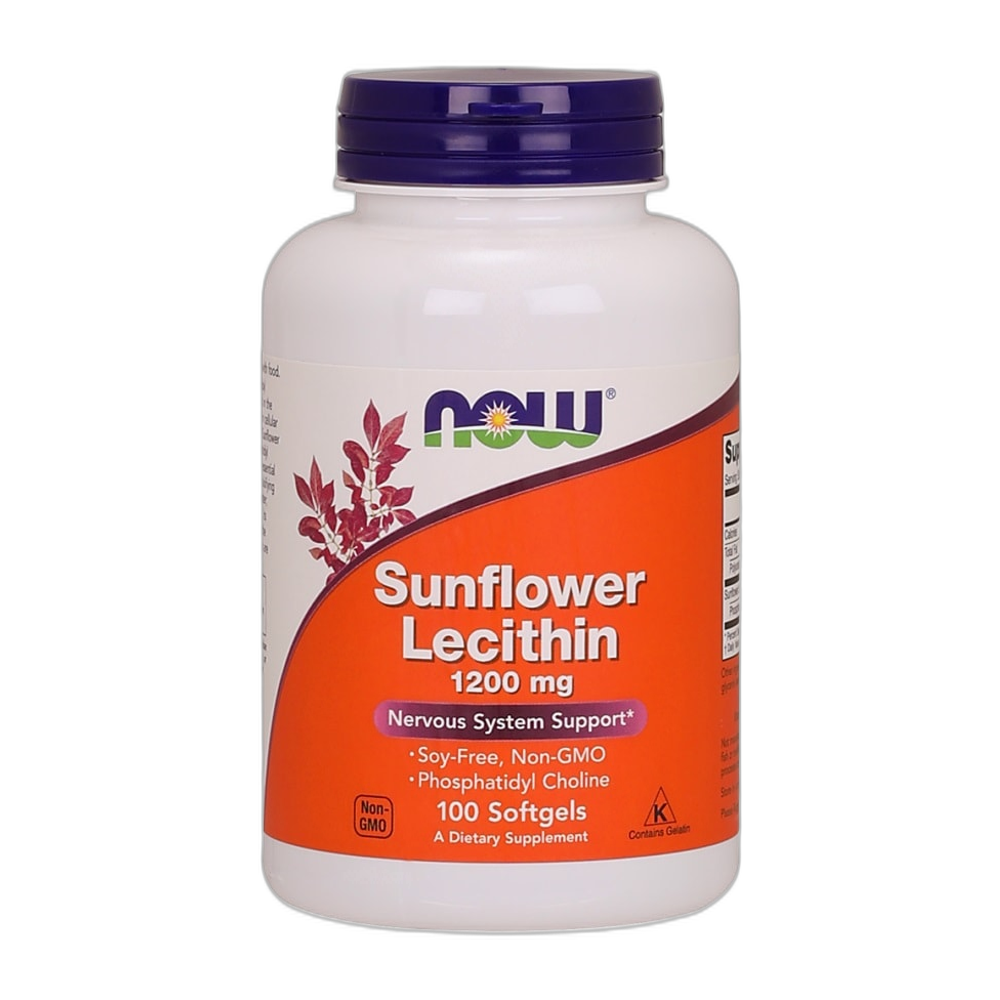 NOW Foods Sunflower Lecithin, 1200mg - 100 softgels