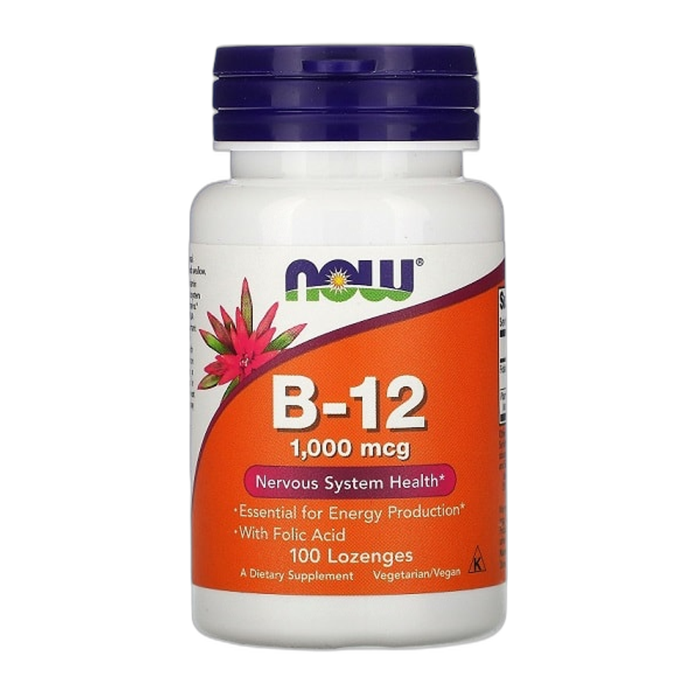 NOW Foods Vitamin B-12, 1000mcg - 100 lozenges