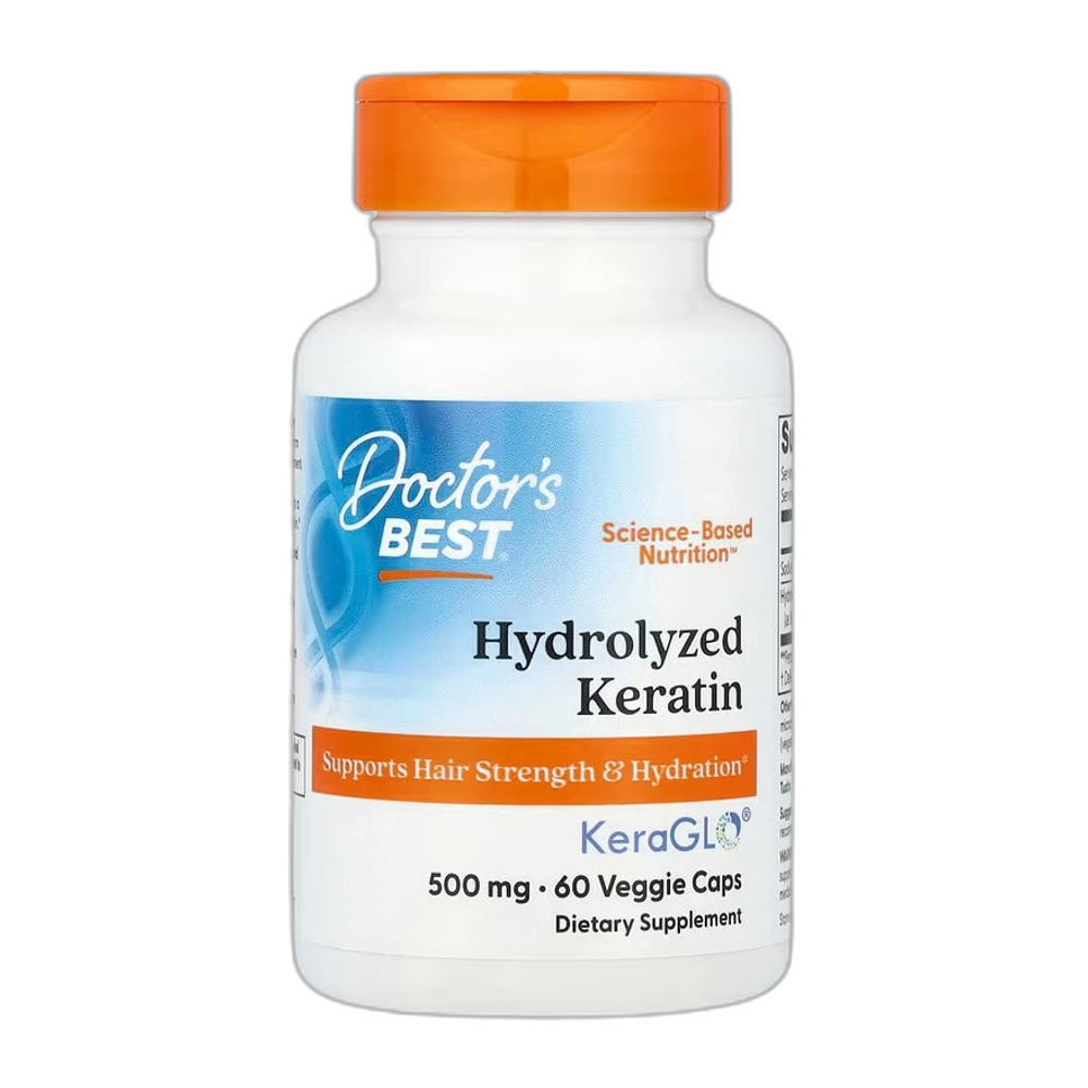 Doctor's Best Hydrolyzed Keratin, 500mg - 60 vcaps