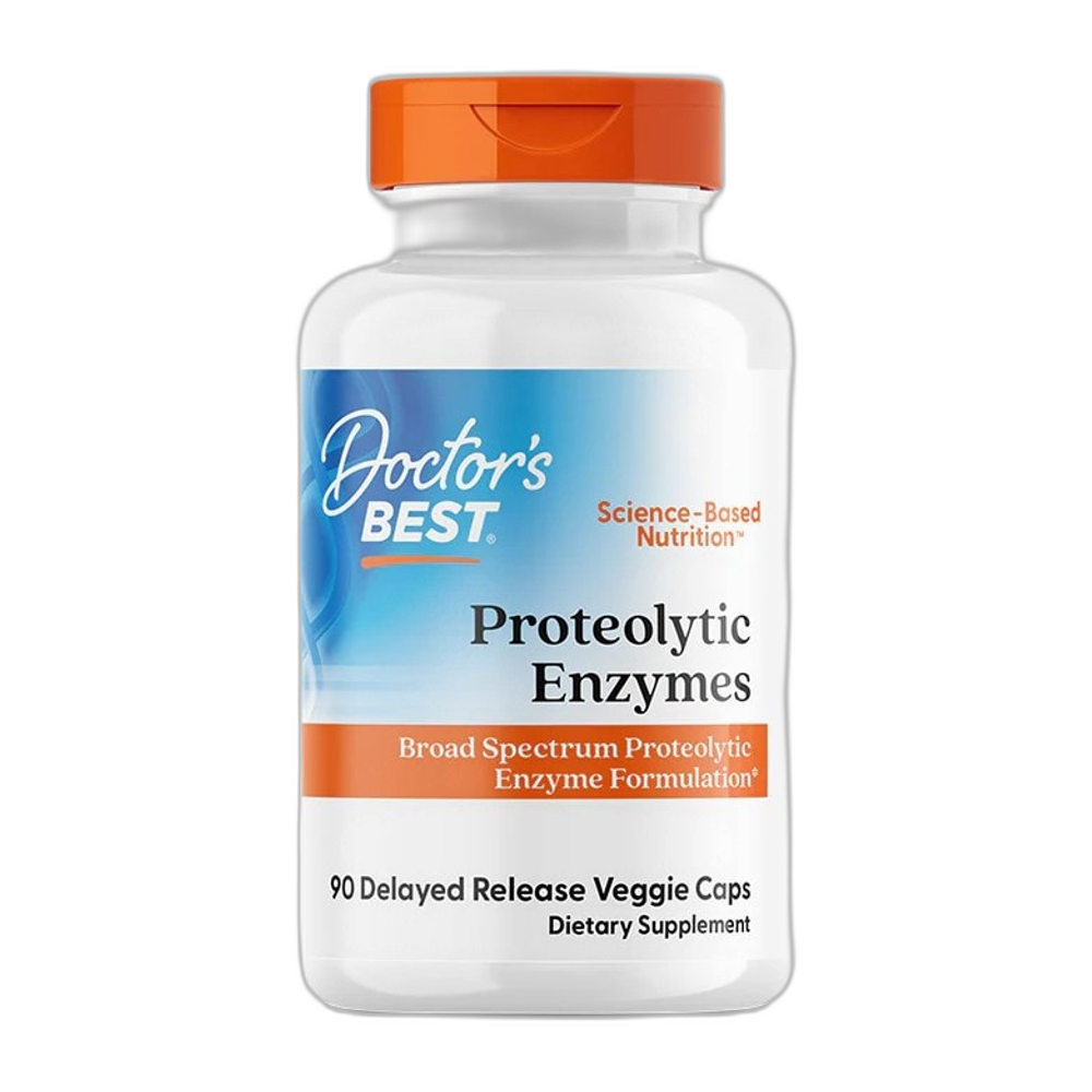 Doctor's Best Proteolytic Enzymes - 90 vcaps