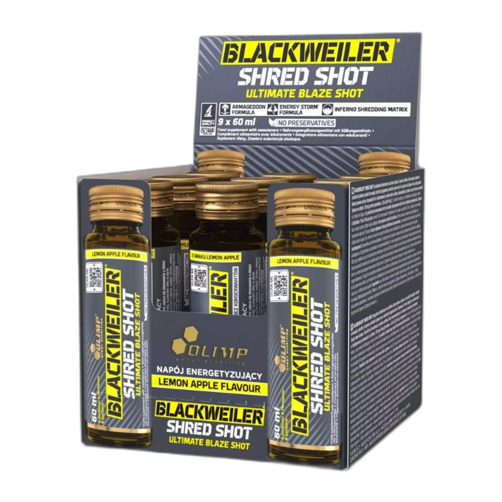 Olimp Nutrition Blackweiler Shred Shot, Lemon Apple - 9 x 60 ml.