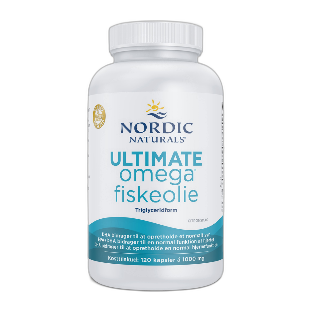 Nordic Naturals (Danish Label) Ultimate Omega Fiskeolie, 1280mg Lemon - 120 softgels