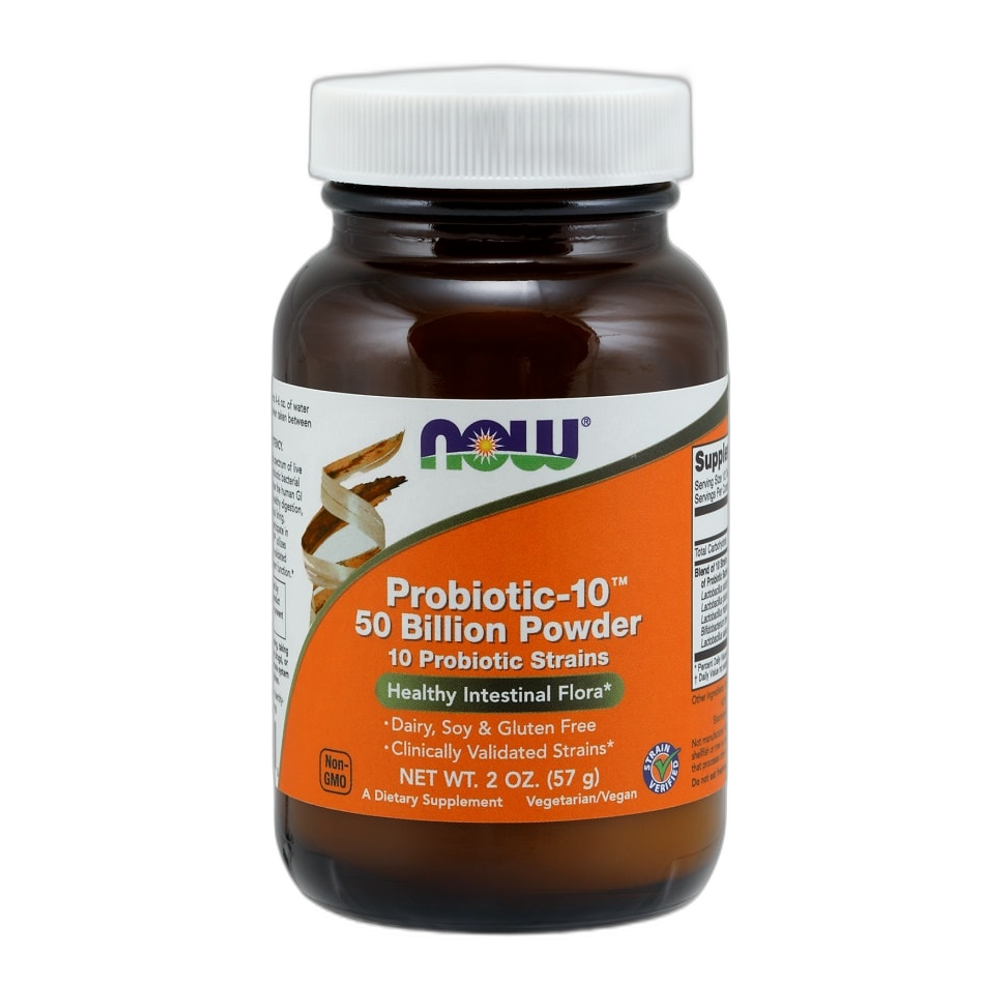 NOW Foods Probiotic-10, 50 Billion Powder - 57g