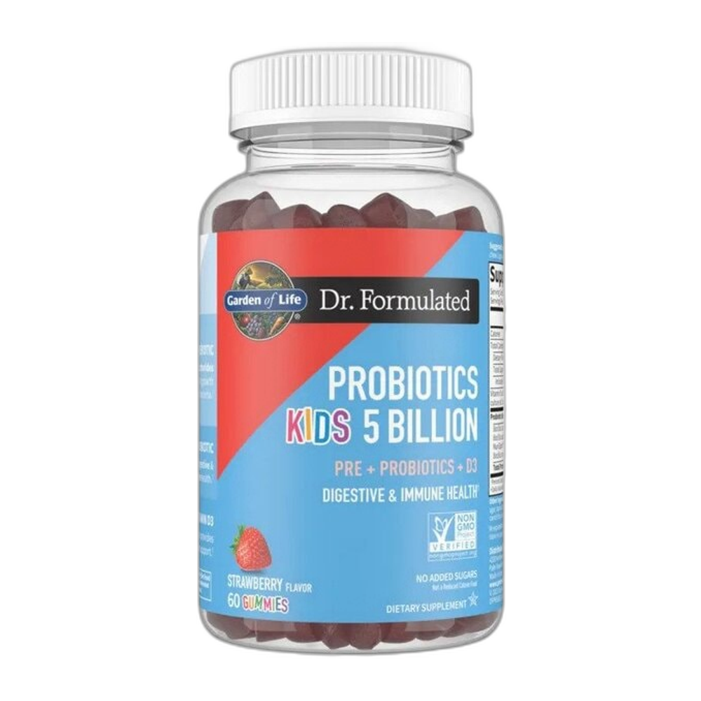 Garden of Life Dr. Formulated Probiotics Kids 5 Billion Gummies, Strawberry - 60 gummies