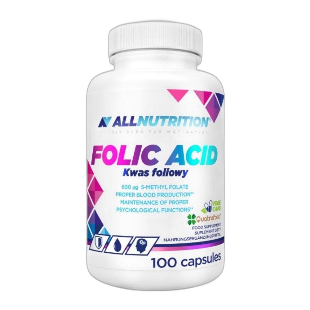 Allnutrition Folic Acid, 600mcg - 100 caps
