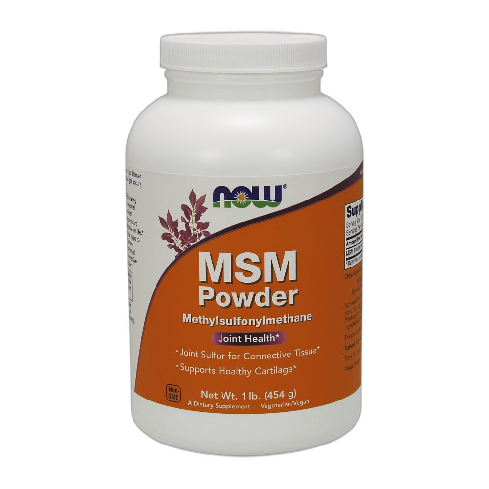 NOW Foods MSM Methylsulphonylmethane, Powder - 454g