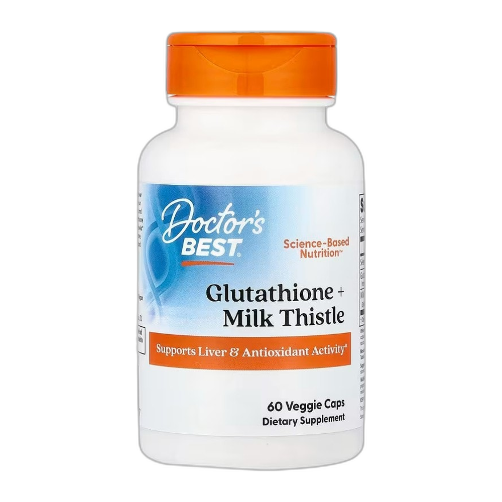 Doctor's Best Glutathione + Milk Thistle - 60 vcaps