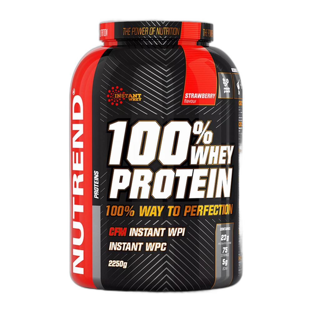 Nutrend 100% Whey Protein, Strawberry - 2250g
